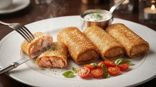 BLINI MIT LACHS - 2