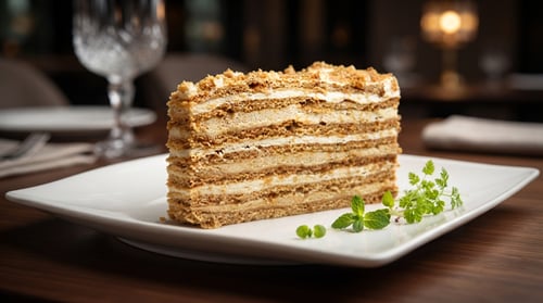 Rijik - Honigtorte mit Sahnecreme Rijik - Honigtorte mit Sahnecreme