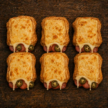 Brötchen mit Peperoniwurst