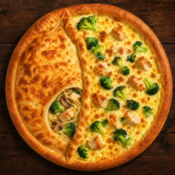 2 in 1 Pizza Brokk'lin-Bridge und Glückspilze Pasta