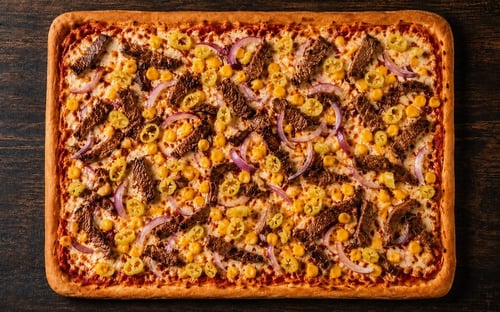 Pizza Steakhouse Blech