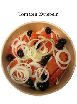 Tomaten-Zwiebel Salat