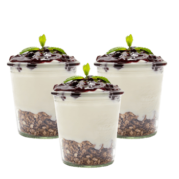 Granola Joghurt Cup Platte