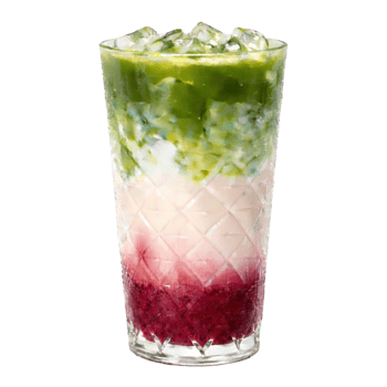 Iced Matcha Latte Cherry