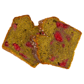 Bananenbrot Himbeere-Matcha