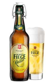 Fiege Radler, 2,4% Alkohol, 0,5l (Pfand)