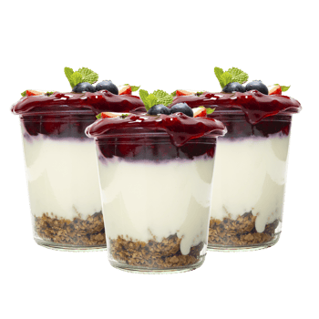 Granola Joghurt Cup Platte