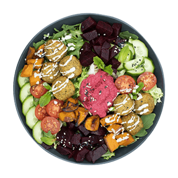 Pink Falafel Salad