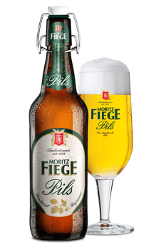 Pils 0,5l Fiege vom Fass, 4,9% Alkohol