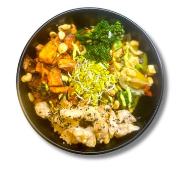 Peanutbutter Sweet Potato Bowl