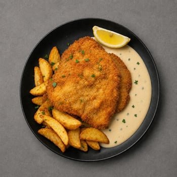 Paniertes Rahmschnitzel Paniertes Rahmschnitzel