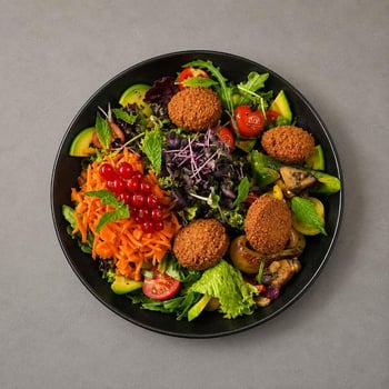 Vegan Falafel Salat Vegan Falafel Salat