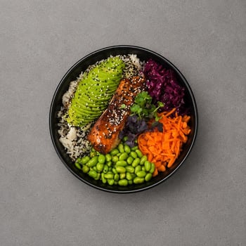 Lachs-Teriyaki Bowl Lachs-Teriyaki Bowl