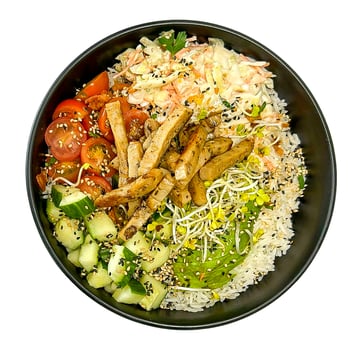 Plant Chicken Coleslaw Bowl Plant Chicken Coleslaw Bowl