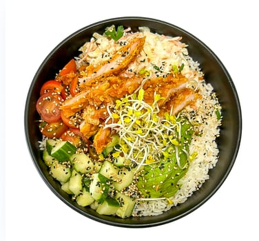 Crunchy Chicken Coleslaw Bowl Crunchy Chicken Coleslaw Bowl