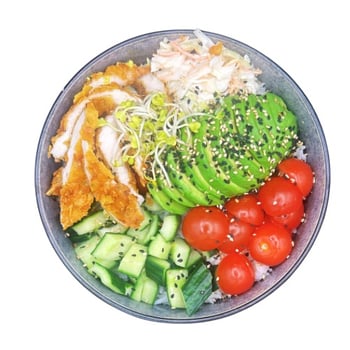 Crunchy Chicken Coleslaw Bowl Crunchy Chicken Coleslaw Bowl