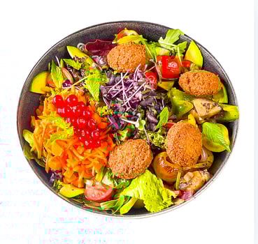 Vegan Falafel Salat Vegan Falafel Salat