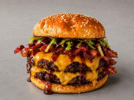 Double BBQ Smash Burger Double BBQ Smash Burger