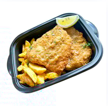 Paniertes Jägerschnitzel vom Schwein Paniertes Jägerschnitzel vom Schwein