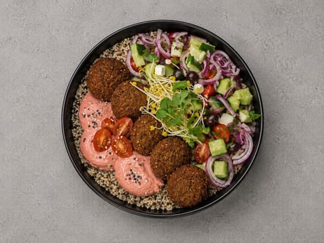Pink Hummus Bowl Pink Hummus Bowl