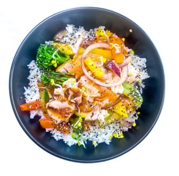 Mediterran Salmon Bowl Mediterran Salmon Bowl