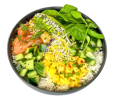 Graved Salmon Bowl Graved Salmon Bowl