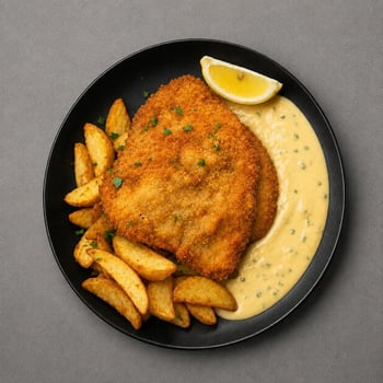 Odenwälder Kochkäseschnitzel Odenwälder Kochkäseschnitzel