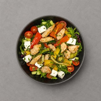 Grilled Veggie Chicken Salat Grilled Veggie Chicken Salat