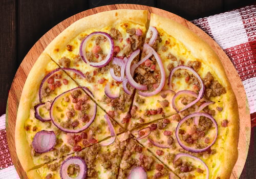 Pizza Beef & Onion Large