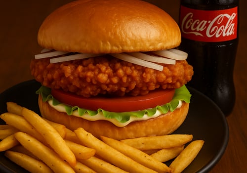 Buffalo Chicken Burger MENÜ