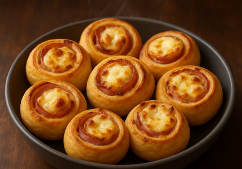 Pizzabrötchen Schinken