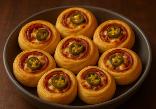 Pizzabrötchen Jalapeños & Salami