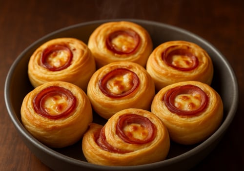 Pizzabrötchen Salami