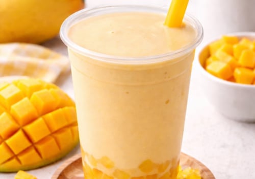 MilkTea Mango mit Passionsfrucht Jelly