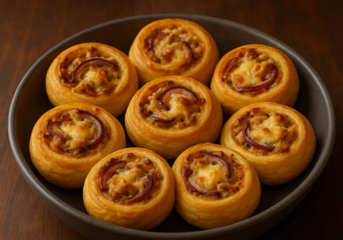 Pizzabrötchen Thunfisch & Zwiebeln