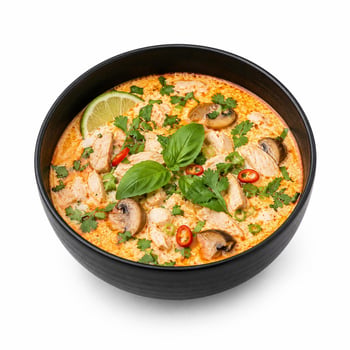 Hühner-Kokos-Suppe