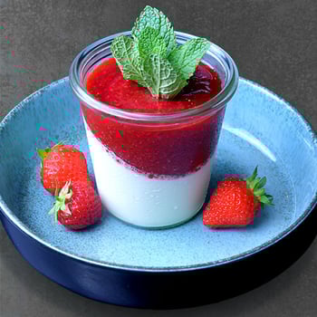 Erdbeer Panna Cotta Erdbeer Panna Cotta