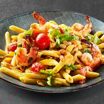 Pasta Asia mit Garnelen Pasta Asia mit Garnelen