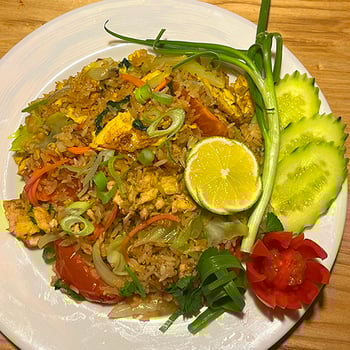 Kau Pad, Reis gebraten ข้าวผัด Kau Pad, Reis gebraten ข้าวผัด