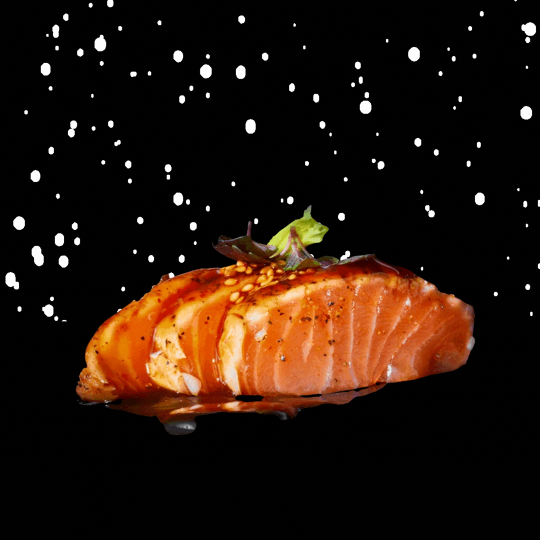 LACHS TERIYAKI SASHIMI - 6pc. -