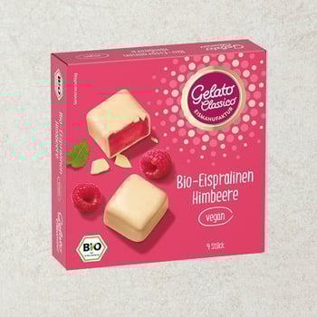 Bio Eispralinen Himbeere Bio Eispralinen Himbeere