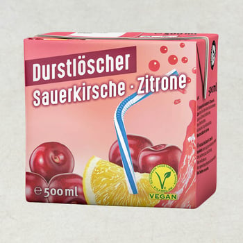 Durstlöscher Sauerkirsche-Zitrone