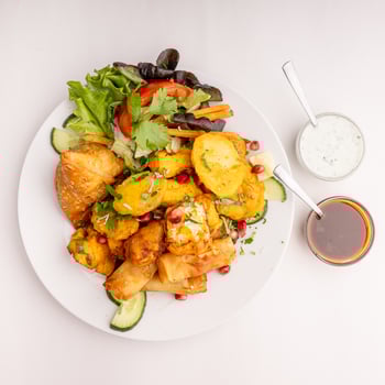 Großer Vorspeisenteller vegetarisch (für 2 Personen)