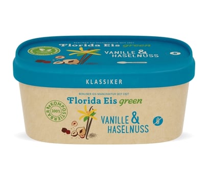 Florida-Eis Vanille & Haselnuss, 150 ml