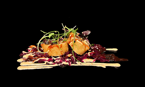 Duck Roll auf Rotkohl-Chutney Duck Roll auf Rotkohl-Chutney