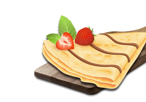 Crèpe mit Banane und Nutella