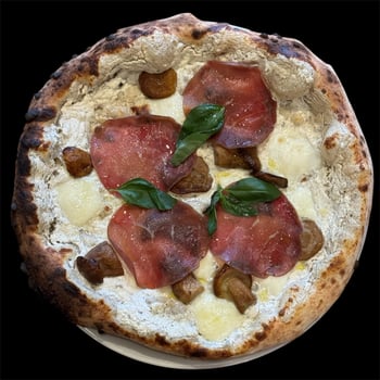 Monatspizza Porcini e tartuffo
