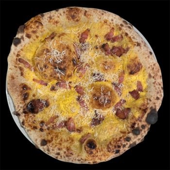 Monatspizza Carbonara