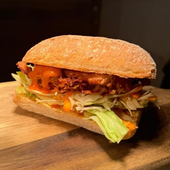 Rustica Hot Habanero Crispy Chicken Sandwich Rustica Hot Habanero Crispy Chicken Sandwich