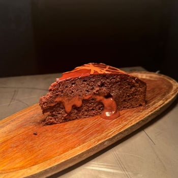 Aqua Hot Chocolate Cake